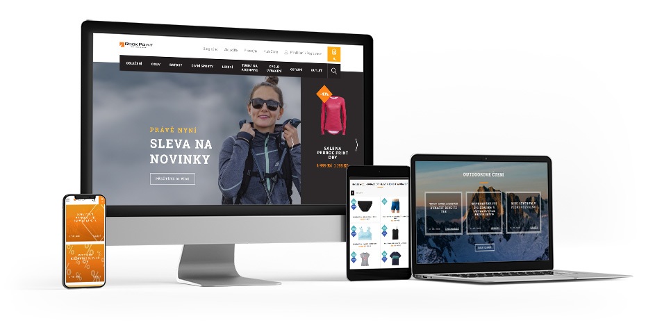 Outdoor concept - e-commerce řešení ROCKPOINT.CZ