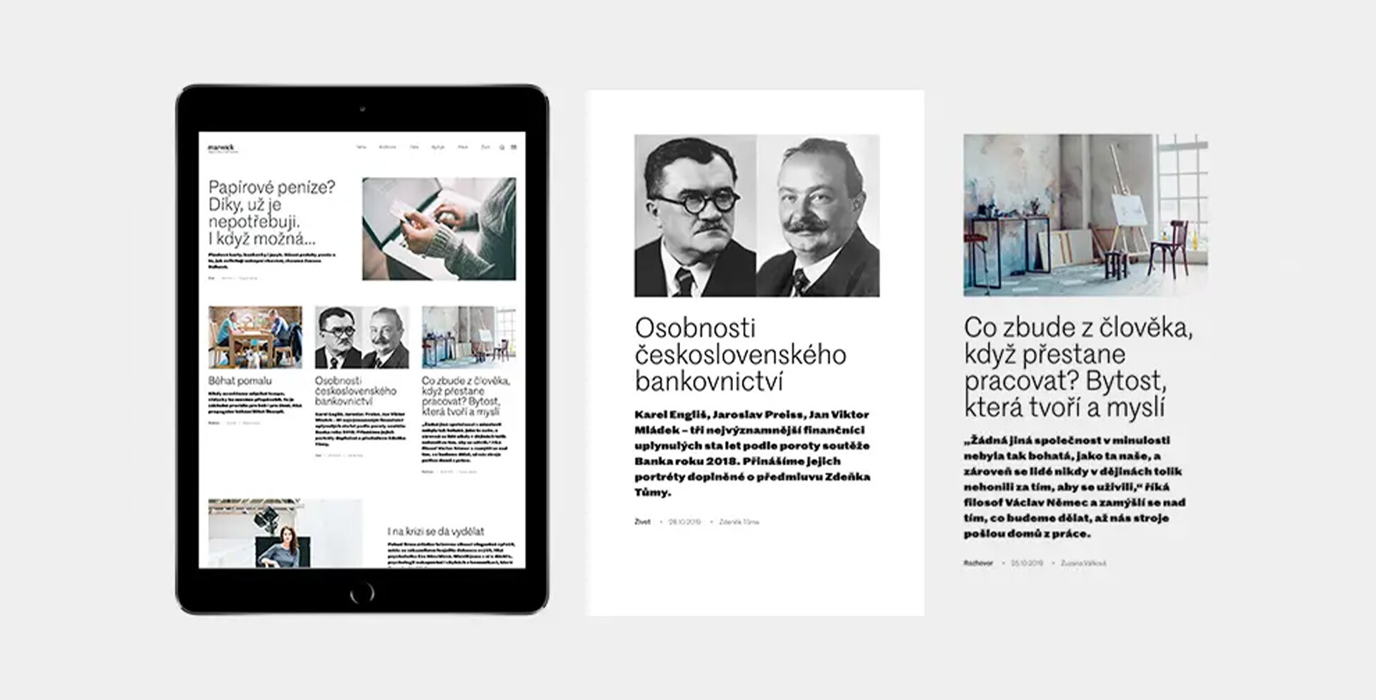 První projekt pro KPMG ohledně vyladění magazínu Marwick