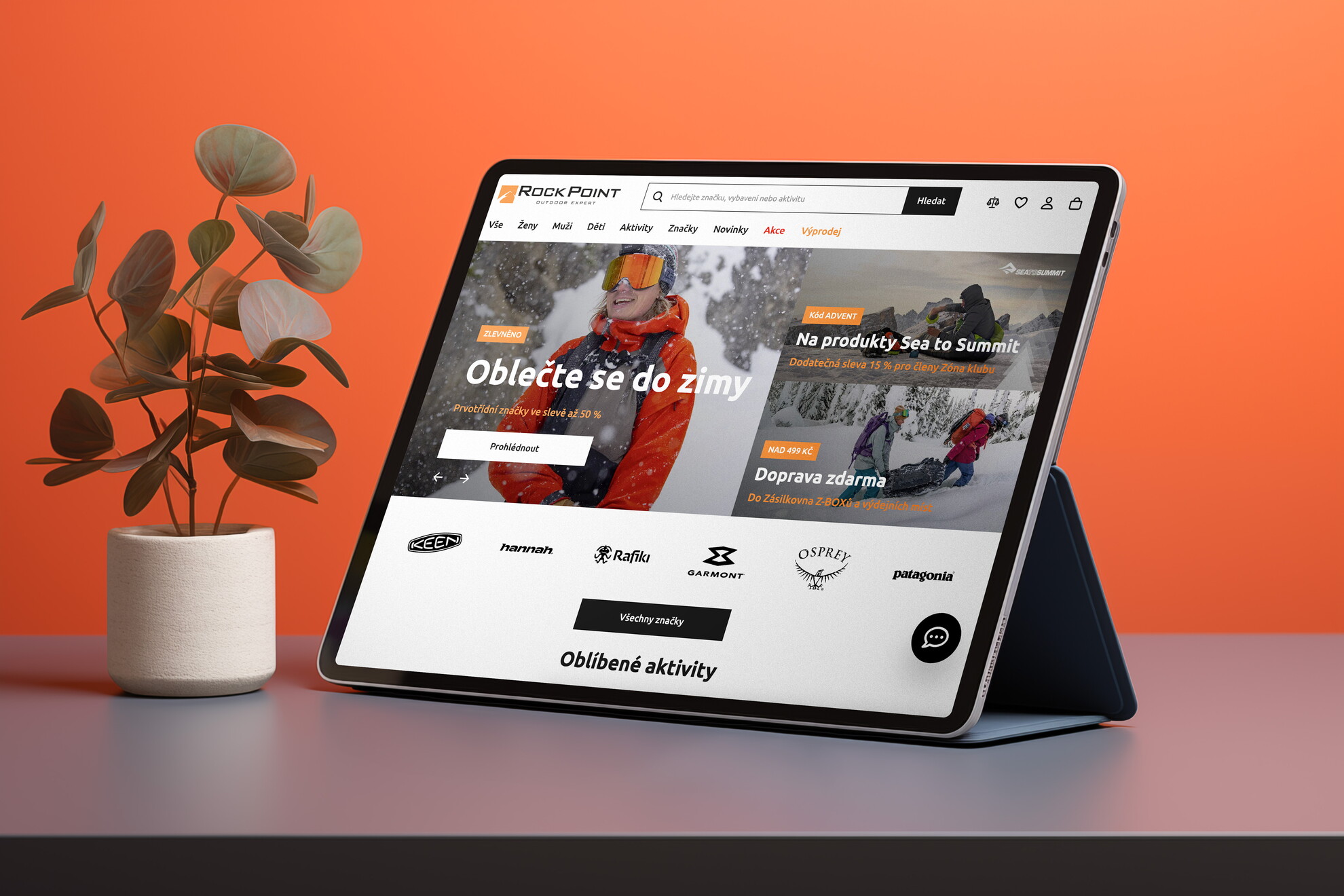 Outdoor concept - e-commerce řešení RockPoint.cz